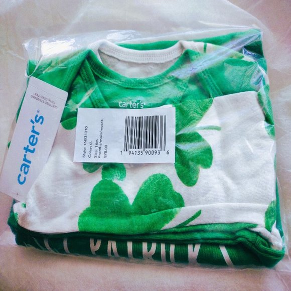 Carter's Other - NWT Carter's My First St. Patrick's Day and shamrock 2 pack long sleeve …